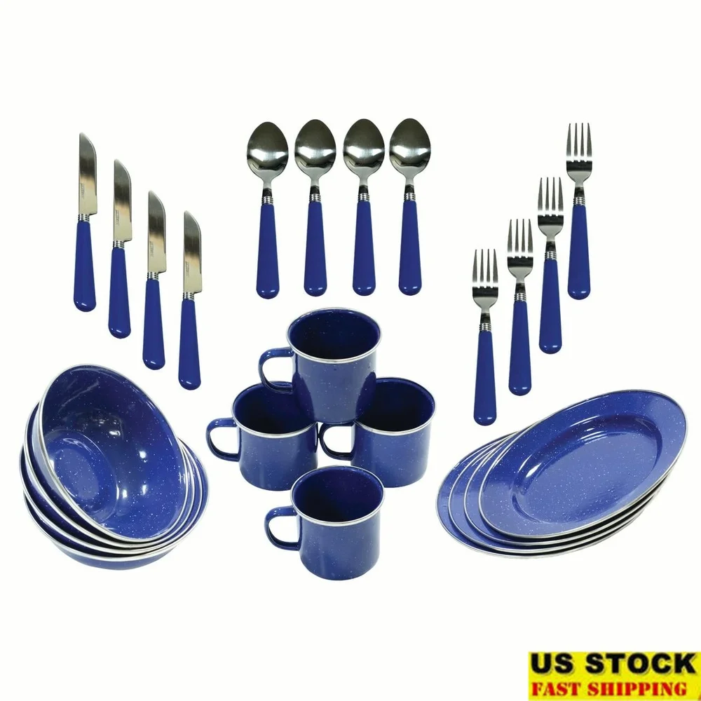 Набор эмалированной посуды из нержавеющей стали, посуда для кемпинга, легкий, прочный, идеальный, для домашнего использования на открытом воздухе, четыре 
Набор эмалированной посуды из нержавеющей стали, посуда для кемпинга, легкий, прочный, идеальный, для домашнего использования на открытом воздухе, четыре