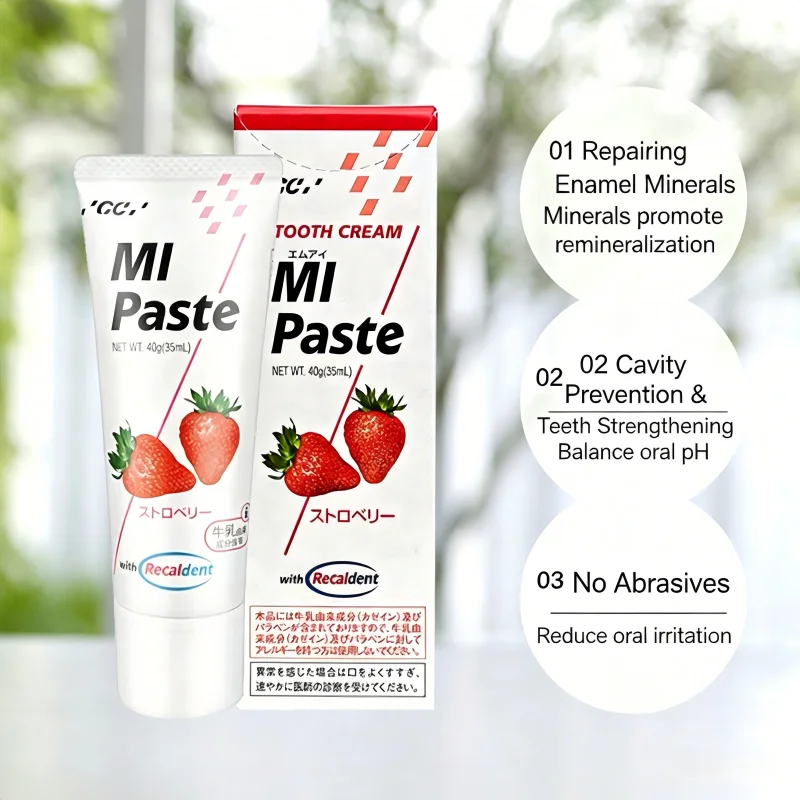 GC Tooth Mousse Plus Mint Flavor Fluoride 40g/Tube/Box Dental Enamel Remineralizing Cream
GC Tooth Mousse Plus Mint Flavor Fluoride 40g/Tube/Box Dental Enamel Remineralizing Cream