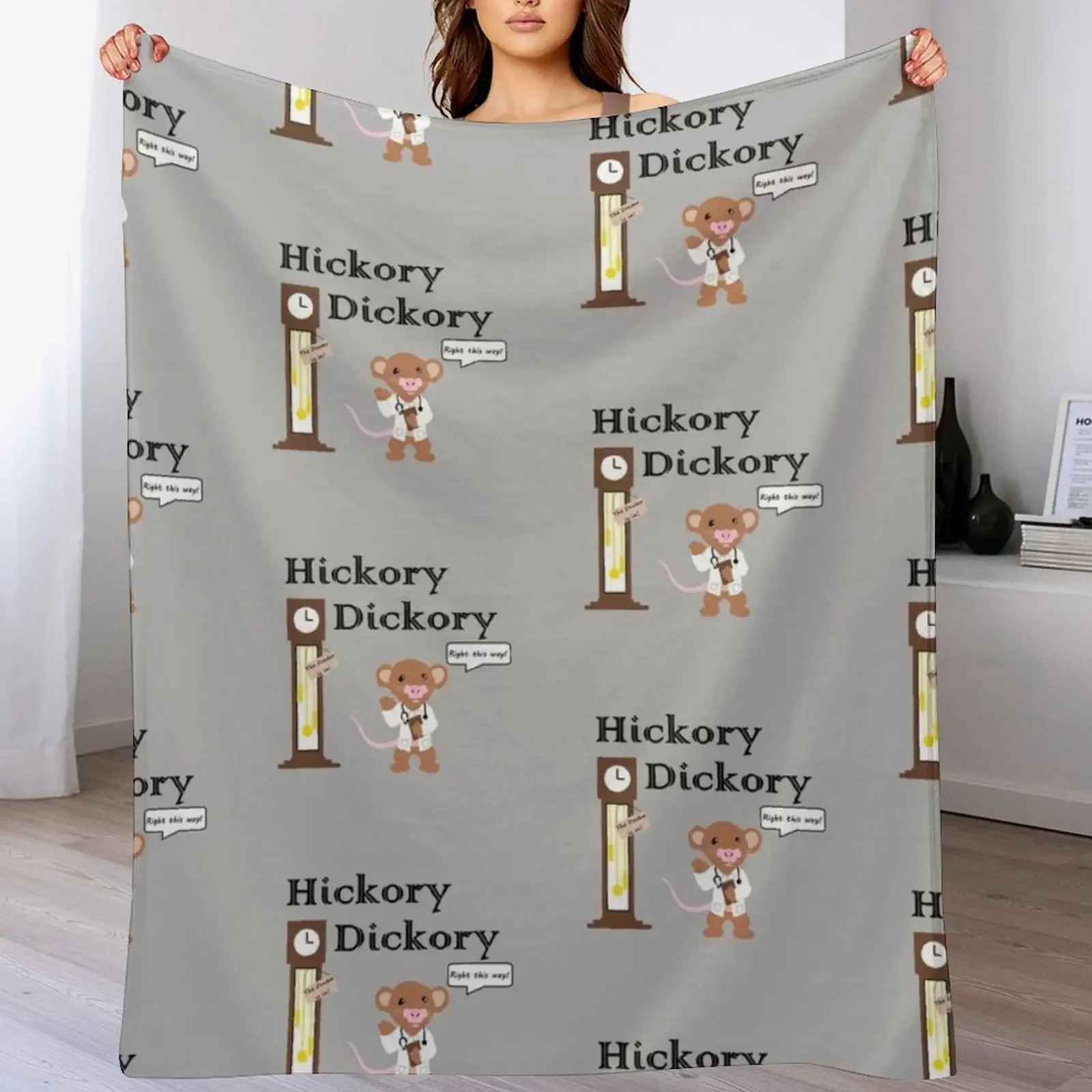 Hickory Dickory Doc Mouse Throw Blanket Soft Warm Blanket Gift for Grandparents
Hickory Dickory Doc Mouse Throw Blanket Soft Warm Blanket Gift for Grandparents