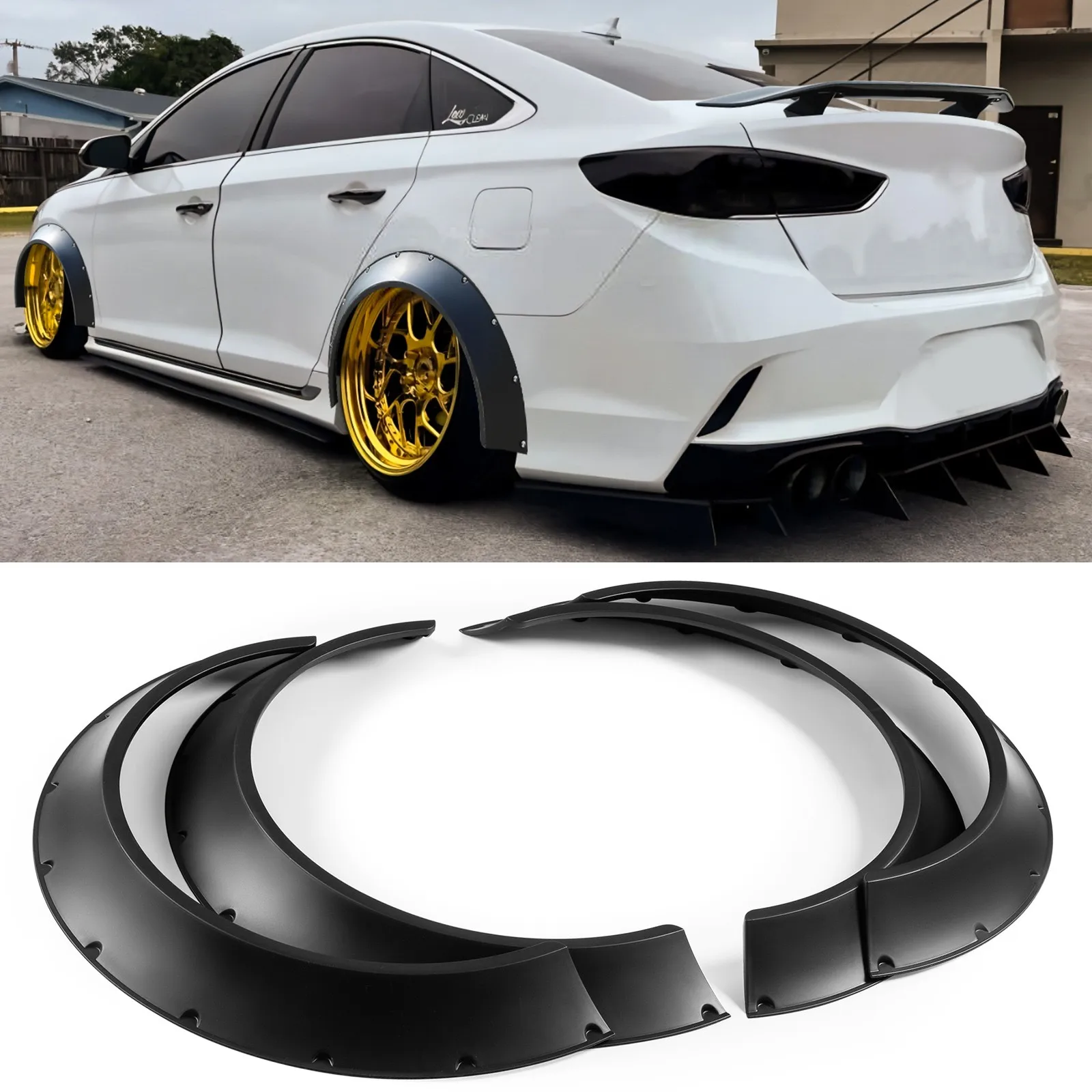 Гибкие расширители колесных арок (фендеры) 4×, сверхширокий обвес 4.5 дюйма для Hyundai Sonata
Гибкие расширители колесных арок (фендеры) 4×, сверхширокий обвес 4.5 дюйма для Hyundai Sonata