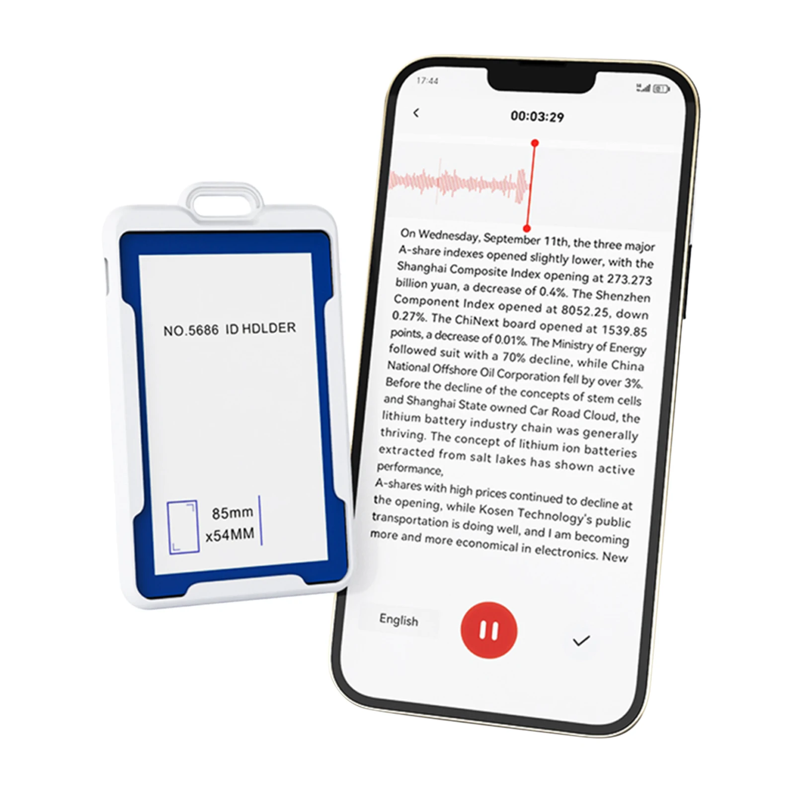 Audio Recorder Device 256 Language ID Card Voice Recorder App Control Support Summarization & Mind Map for Travel/Business/Study
Audio Recorder Device 256 Language ID Card Voice Recorder App Control Support Summarization & Mind Map for Travel/Business/Study