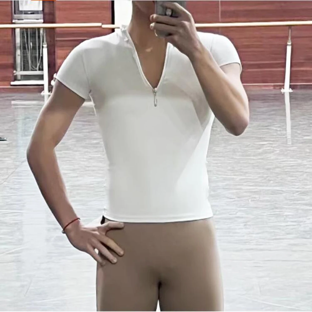 Ballet Body Suit Basic Practice Tight T-shirt, Men's Adult Ballet Dance Training Shirt
Ballet Body Suit Basic Practice Tight T-shirt, Men's Adult Ballet Dance Training Shirt