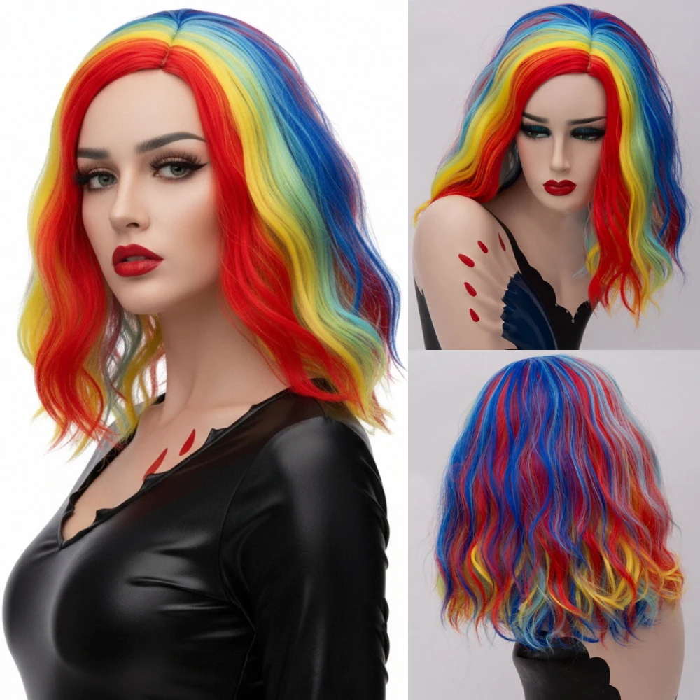 Короткий волнистый парик средней части с челкой для женщин, синтетический парик, подходит для повседневного ношения, косплей-вечеринки
Короткий волнистый парик средней части с челкой для женщин, синтетический парик, подходит для повседневного ношения, косплей-вечеринки