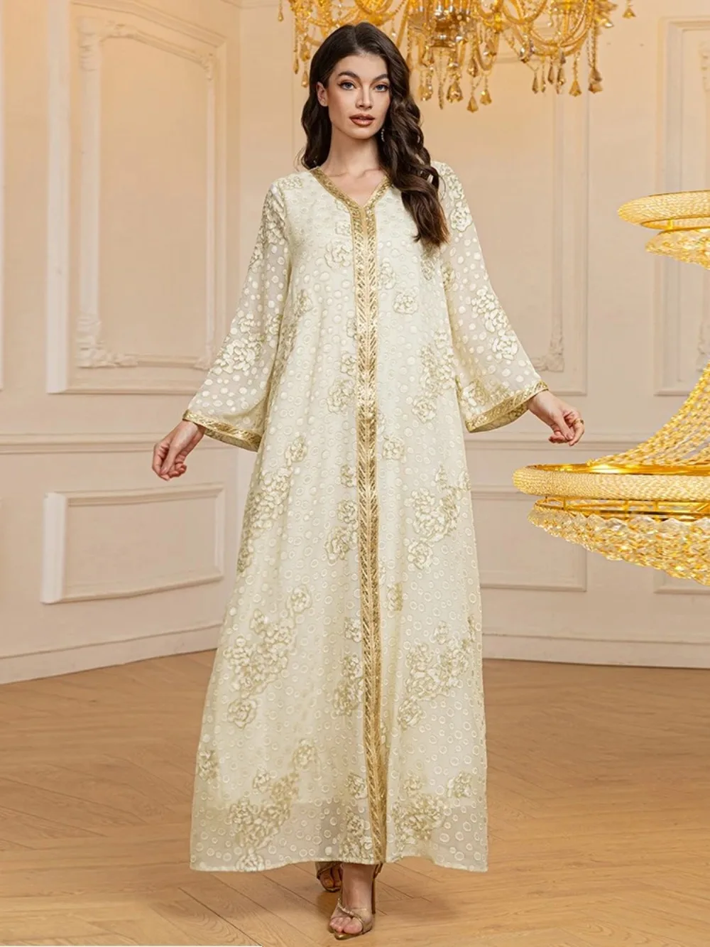 Мусульманское платье, женские вечерние платья Абая с блестками, элегантный арабский длинный халат, марокканский кафтан в Дубае, Vestidos Jalabiya Ramadan Eid 2025 
Мусульманское платье, женские вечерние платья Абая с блестками, элегантный арабский длинный халат, марокканский кафтан в Дубае, Vestidos Jalabiya Ramadan Eid 2025