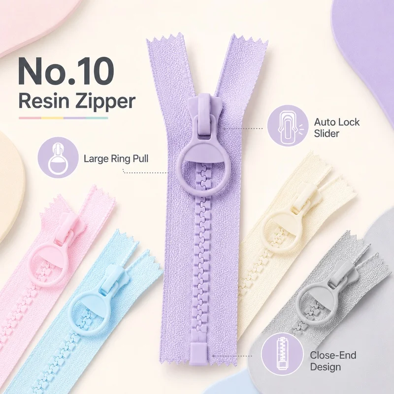 5-20Pcs 20/25/30cm 10# Resin Zippers with Puller Colorful Closed End Zip for Pencil Case Bag Sewing Repair Accessories DIY Kit
5-20Pcs 20/25/30cm 10# Resin Zippers with Puller Colorful Closed End Zip for Pencil Case Bag Sewing Repair Accessories DIY Kit