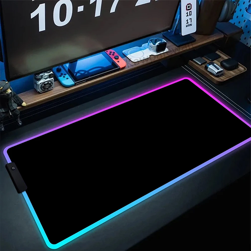 Pure Black RGB Non-Slip Gaming Mouse Pad PC Laptop Gamer Large Keyboard Mats Cover Desk-mat Rubber Game Mouse Pad For Office
Pure Black RGB Non-Slip Gaming Mouse Pad PC Laptop Gamer Large Keyboard Mats Cover Desk-mat Rubber Game Mouse Pad For Office