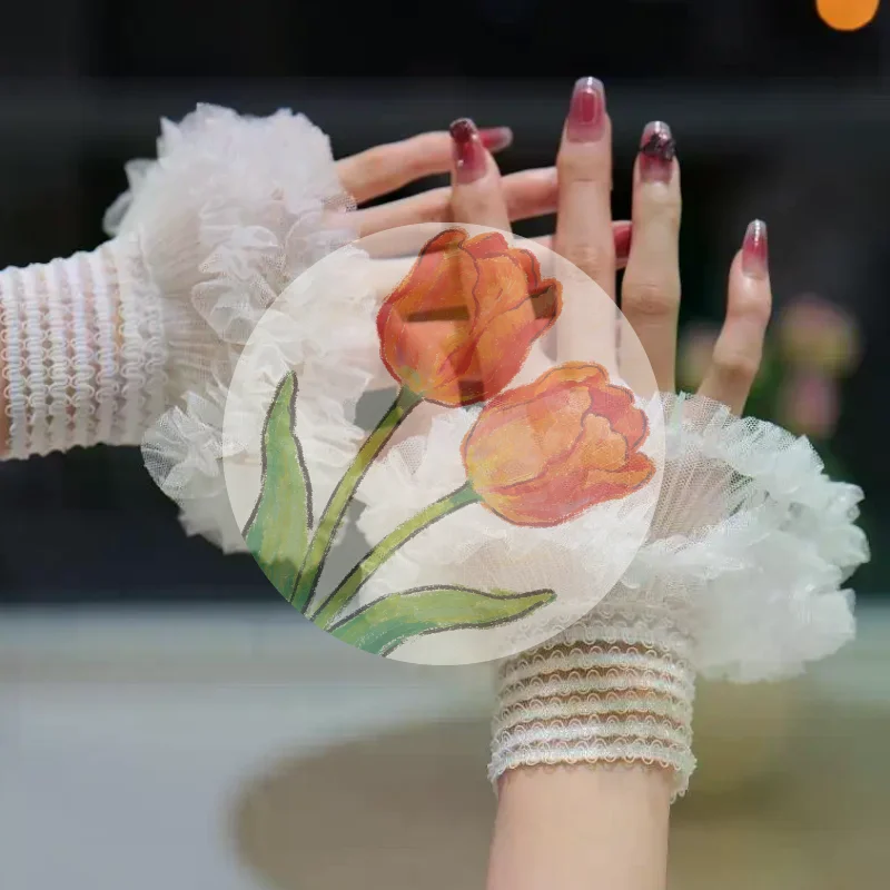 ▪Manicure Sleeve For Nail Art Lace Fake Pleated Cuff Manicure Photography Props Fake Sleeves Nails Accessories Supplies Charm▪
▪Manicure Sleeve For Nail Art Lace Fake Pleated Cuff Manicure Photography Props Fake Sleeves Nails Accessories Supplies Charm▪