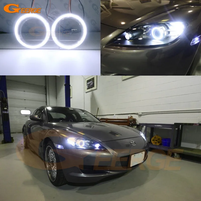 Для Mazda RX8 RX-8 RX 8 2003 2004 2005 2006 2007 2008 дневной свет Отличный ультра яркий COB светодиодный комплект ангельских глаз Halo Rings 
Для Mazda RX8 RX-8 RX 8 2003 2004 2005 2006 2007 2008 дневной свет Отличный ультра яркий COB светодиодный комплект ангельских глаз Halo Rings