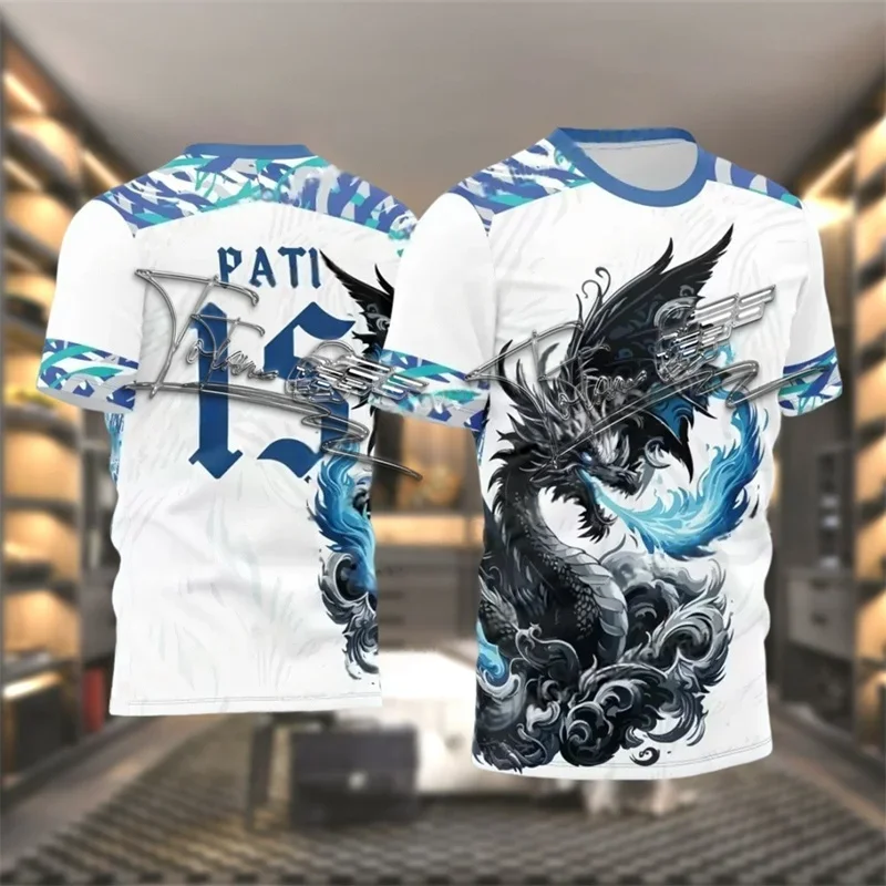 Summer Fashion Hot Selling Dragon Pattern 3D Printed Men's Football Shirt T-shirt, Daily Sports Breathable Sweat Wicking Jersey
Summer Fashion Hot Selling Dragon Pattern 3D Printed Men's Football Shirt T-shirt, Daily Sports Breathable Sweat Wicking Jersey