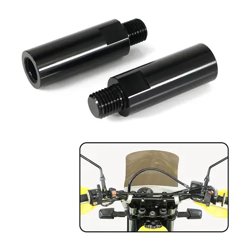 M10*1.25 Motorcycle Rearview Mirror Riser Extenders Clamp Riser 40mm Higher Right Hand CRF300L Rally 2021-2022 For Honda