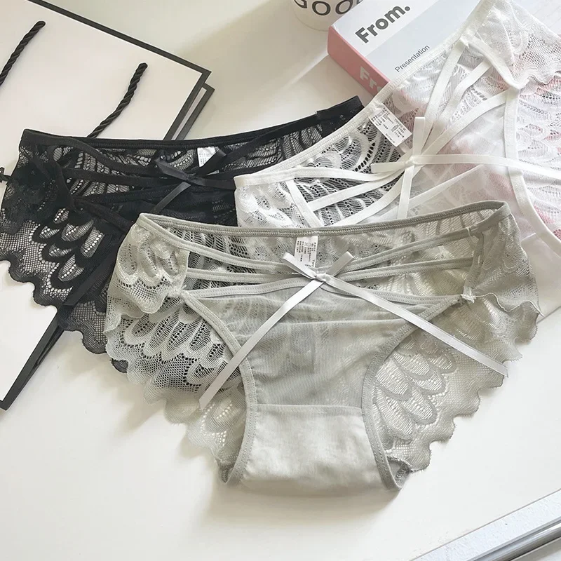 Women Sexy Butterfly Lingerie Panties for Women New Mesh Lace Hollow Out Underpants Cross Slightly Transparent Underwear
Women Sexy Butterfly Lingerie Panties for Women New Mesh Lace Hollow Out Underpants Cross Slightly Transparent Underwear