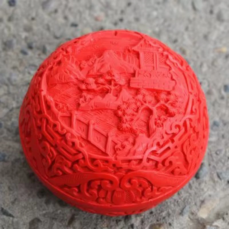 Exquisite Chinese Traditional Technology Red Lacquerware Beautiful Landscape Auspicious Jewelry Box
Exquisite Chinese Traditional Technology Red Lacquerware Beautiful Landscape Auspicious Jewelry Box