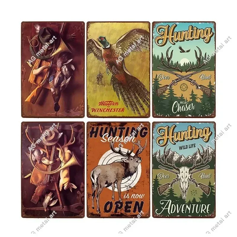 vintage Hunting Metal Tin Signs Vintage Hunter Poster Hunt Plaque Pub Decorative Cafe Wall Decoration Home Decor 20x30cm
vintage Hunting Metal Tin Signs Vintage Hunter Poster Hunt Plaque Pub Decorative Cafe Wall Decoration Home Decor 20x30cm