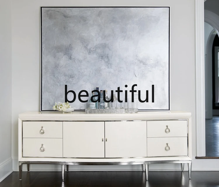 Modern American TV cabinet, simple and beautiful floor cabinet, living room audio-visual cabinet, beige
Modern American TV cabinet, simple and beautiful floor cabinet, living room audio-visual cabinet, beige