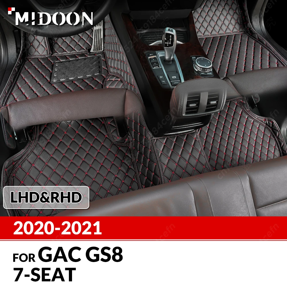 Автомобильные коврики для GAC Trumpchi GS8, 7 сидений, 2020, 2021, индивидуальные автомобильные подкладки для ног, аксессуары для интерьера
Автомобильные коврики для GAC Trumpchi GS8, 7 сидений, 2020, 2021, индивидуальные автомобильные подкладки для ног, аксессуары для интерьера