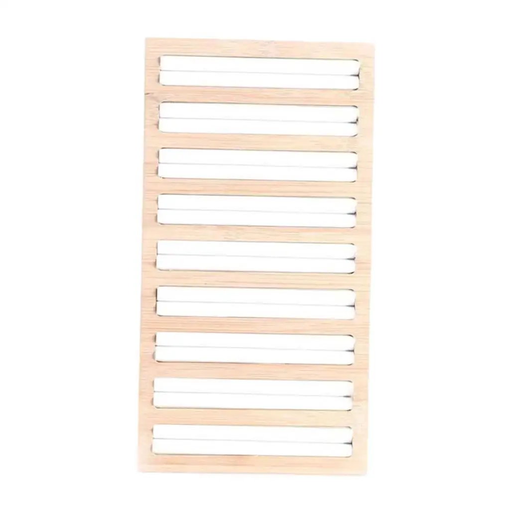 Bamboo Wooden Jewelry Display Plate Rings Earrings Storage Stand for Shop Black
Bamboo Wooden Jewelry Display Plate Rings Earrings Storage Stand for Shop Black