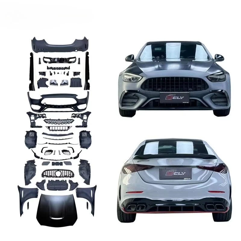 Wide C63 Body Kits for C-class W206 Upgrade C63s Wide Front Bumper Grille Side Skirt Hood Fender 2022-2024
Wide C63 Body Kits for C-class W206 Upgrade C63s Wide Front Bumper Grille Side Skirt Hood Fender 2022-2024