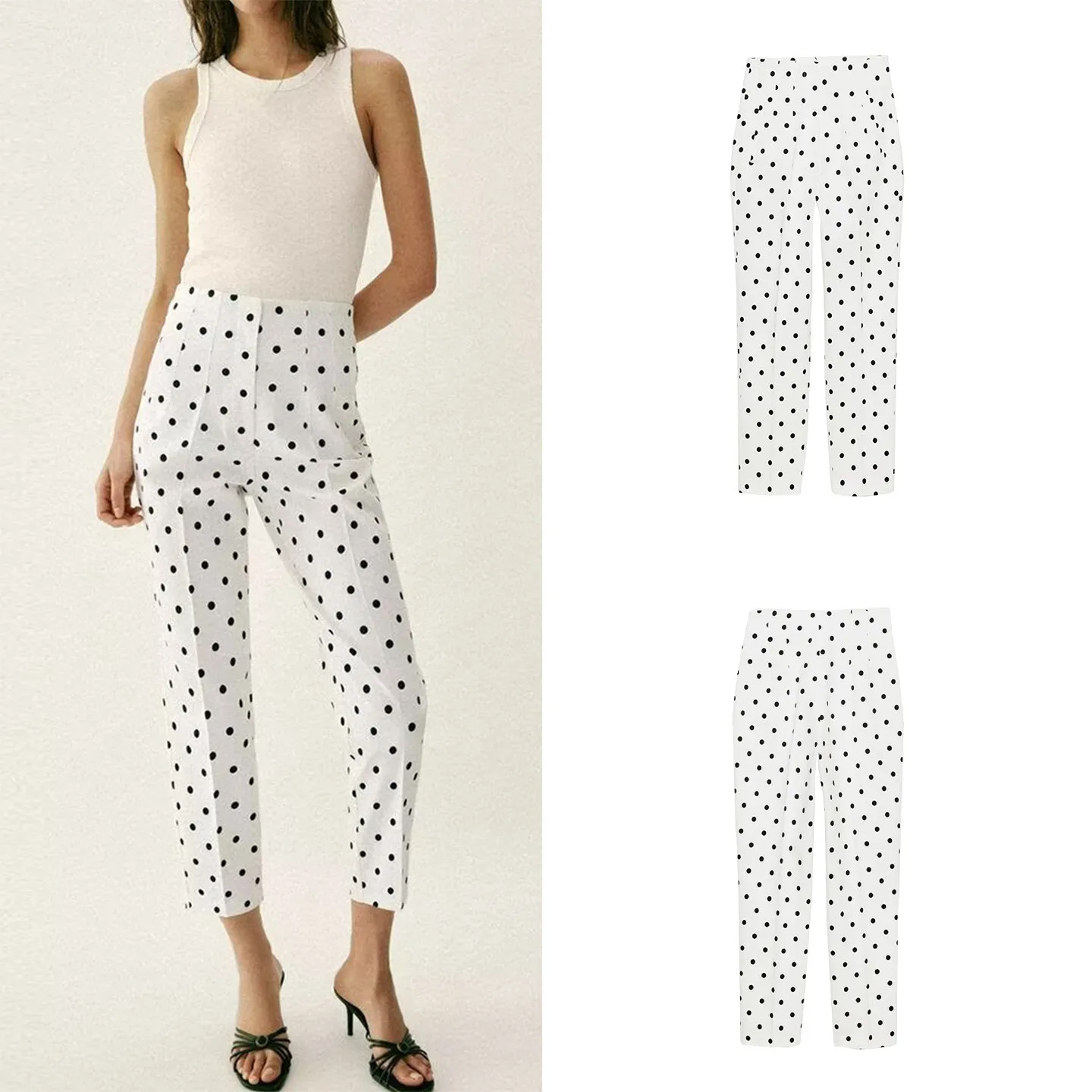 Women's Spring 2026 Polka Dot High Waist Commute Fashion Personality Casual Pants European Style Slim Fit Natural Waist
Women's Spring 2026 Polka Dot High Waist Commute Fashion Personality Casual Pants European Style Slim Fit Natural Waist