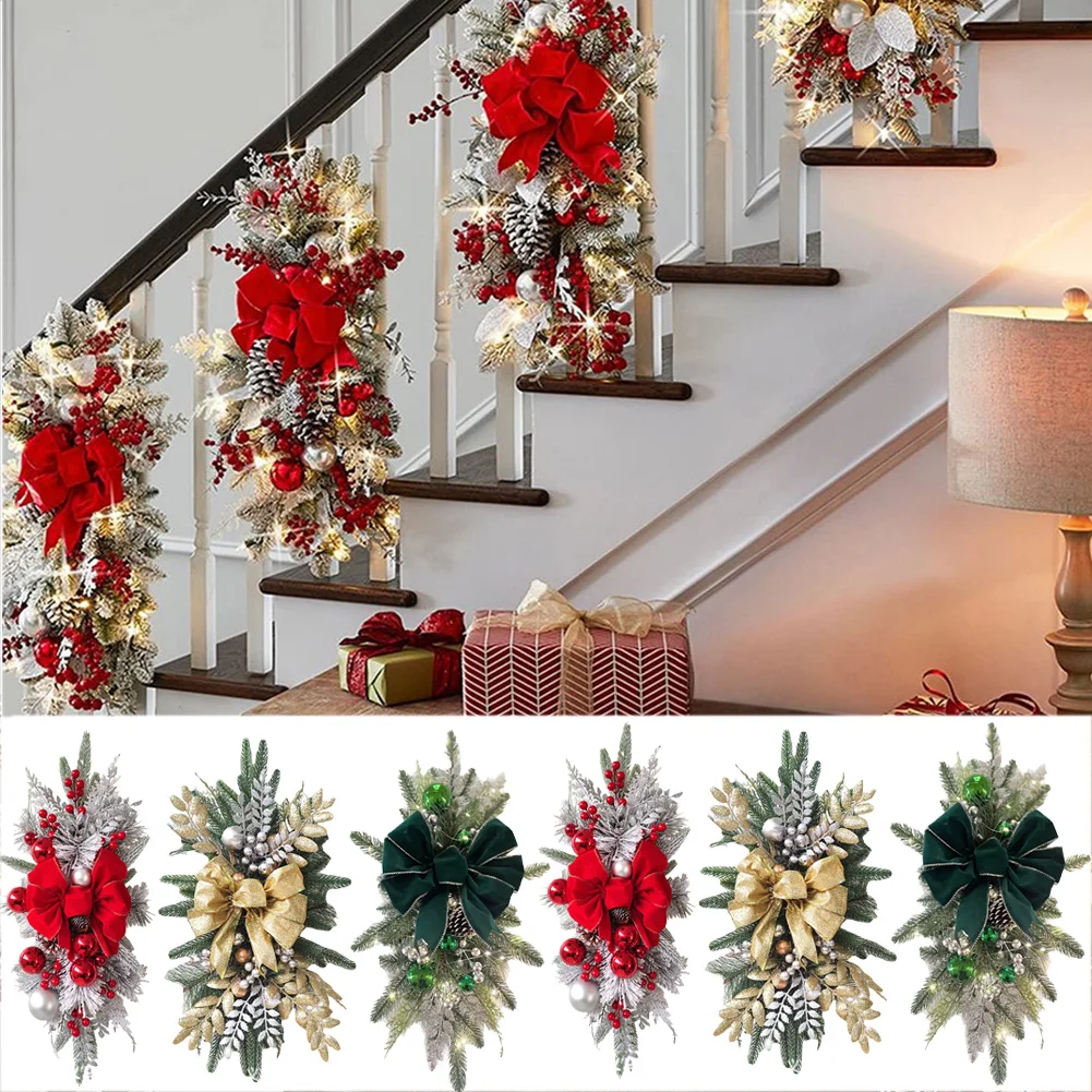 Swag Trim Garland without/with Light Home Door Window Decoration Christmas Atmosphere Decorative Garland Ornament
Swag Trim Garland without/with Light Home Door Window Decoration Christmas Atmosphere Decorative Garland Ornament