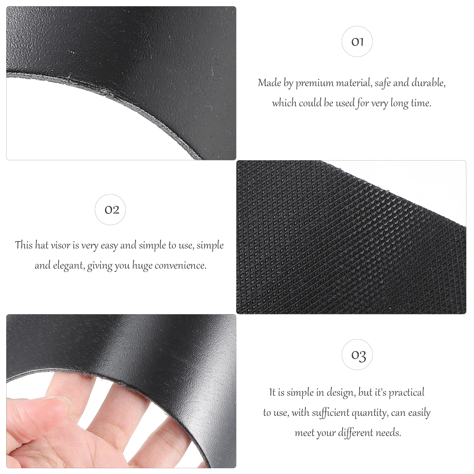 10pcs Wide Brim Knitted Hats Sun Protection Visor Sports Black PE 6x16 5 Bend 1 5 Premium Material Durable Hat
10pcs Wide Brim Knitted Hats Sun Protection Visor Sports Black PE 6x16 5 Bend 1 5 Premium Material Durable Hat