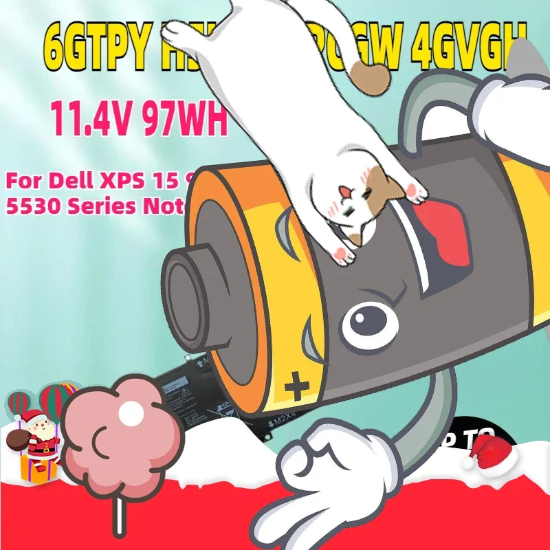 Новый аккумулятор для ноутбука 6GTPY H5H20 RRCGW 4GVGH 11,4 В 97WH для ноутбука Dell XPS 15 9570 9560 7590 Precision 5520 5530 Series
Новый аккумулятор для ноутбука 6GTPY H5H20 RRCGW 4GVGH 11,4 В 97WH для ноутбука Dell XPS 15 9570 9560 7590 Precision 5520 5530 Series