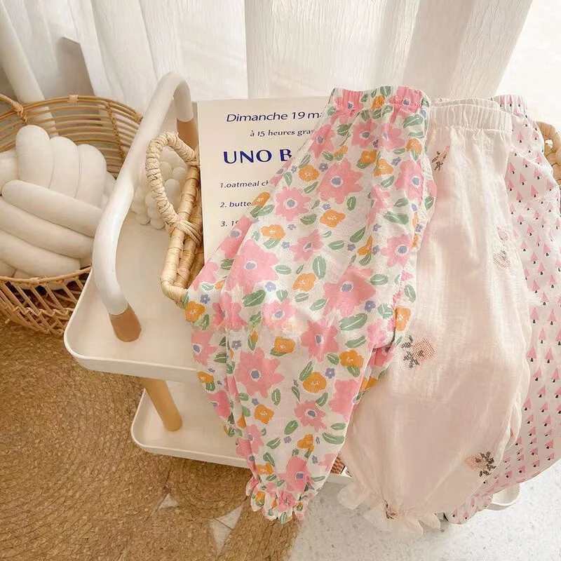 Mosquito-Resistant Printed Thin Lantern Pants Korean Sle Girls Casual Long Trousers Faionable Summer Clothes for Babies
Mosquito-Resistant Printed Thin Lantern Pants Korean Sle Girls Casual Long Trousers Faionable Summer Clothes for Babies