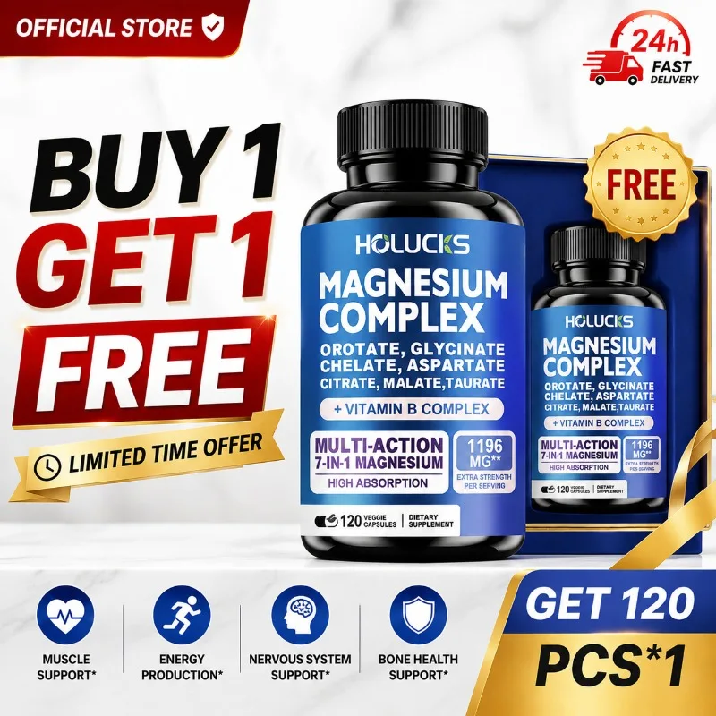 Magnesium Complex Capsules, with Vitamin B & E, Support Sleep Quality, Focus & Joint Comfort, Cardiovascular Health
Magnesium Complex Capsules, with Vitamin B & E, Support Sleep Quality, Focus & Joint Comfort, Cardiovascular Health