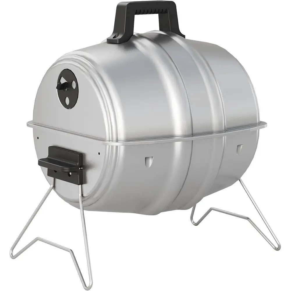 Portable Outdoor Charcoal BBQ Grill with Powder-Coated Hood, 186 Sq Inch Cooking Area, Silver
Portable Outdoor Charcoal BBQ Grill with Powder-Coated Hood, 186 Sq Inch Cooking Area, Silver