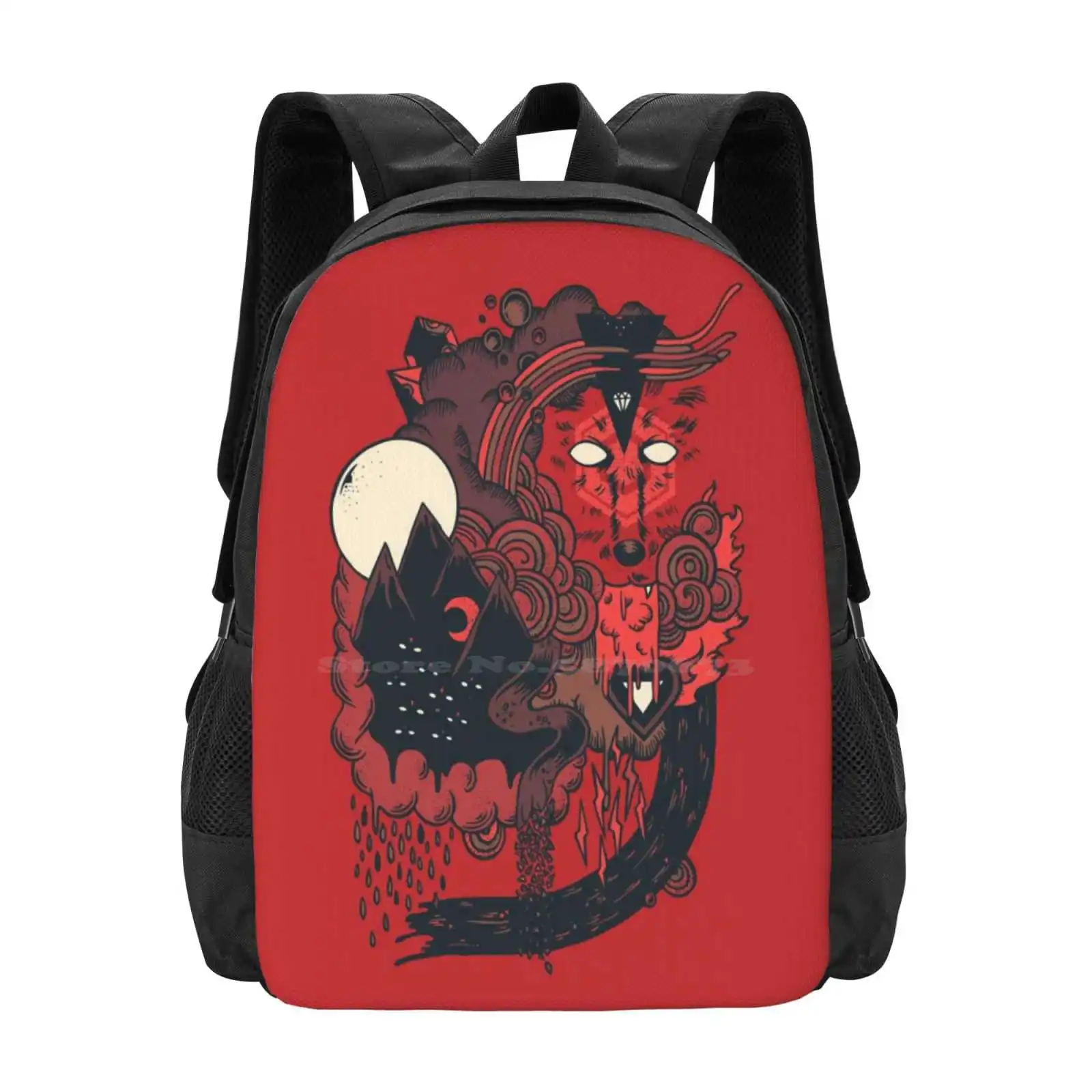 Leader Of The Pack Hot Sale Schoolbag Backpack Fashion Bags Wolf Leader Wolves Nature Animals Night Moon Mountains Rainbow Gem
Leader Of The Pack Hot Sale Schoolbag Backpack Fashion Bags Wolf Leader Wolves Nature Animals Night Moon Mountains Rainbow Gem