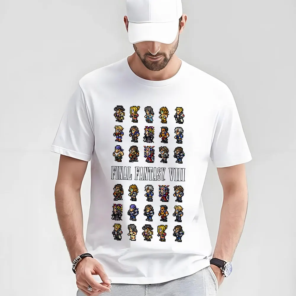 Final Fantasy VIII Pixel Video game Gift t shirt for gamer 100% cotton tee Men's Short Sleeve Graphic Clothes All size tops S-6X
Final Fantasy VIII Pixel Video game Gift t shirt for gamer 100% cotton tee Men's Short Sleeve Graphic Clothes All size tops S-6X