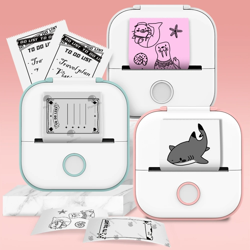 Portable Mini Bluetooth Wireless Thermal Pocket Printer Self-adhesive Stickers Use For DIY Label Sticker Inkless Thermal Printer
Portable Mini Bluetooth Wireless Thermal Pocket Printer Self-adhesive Stickers Use For DIY Label Sticker Inkless Thermal Printer