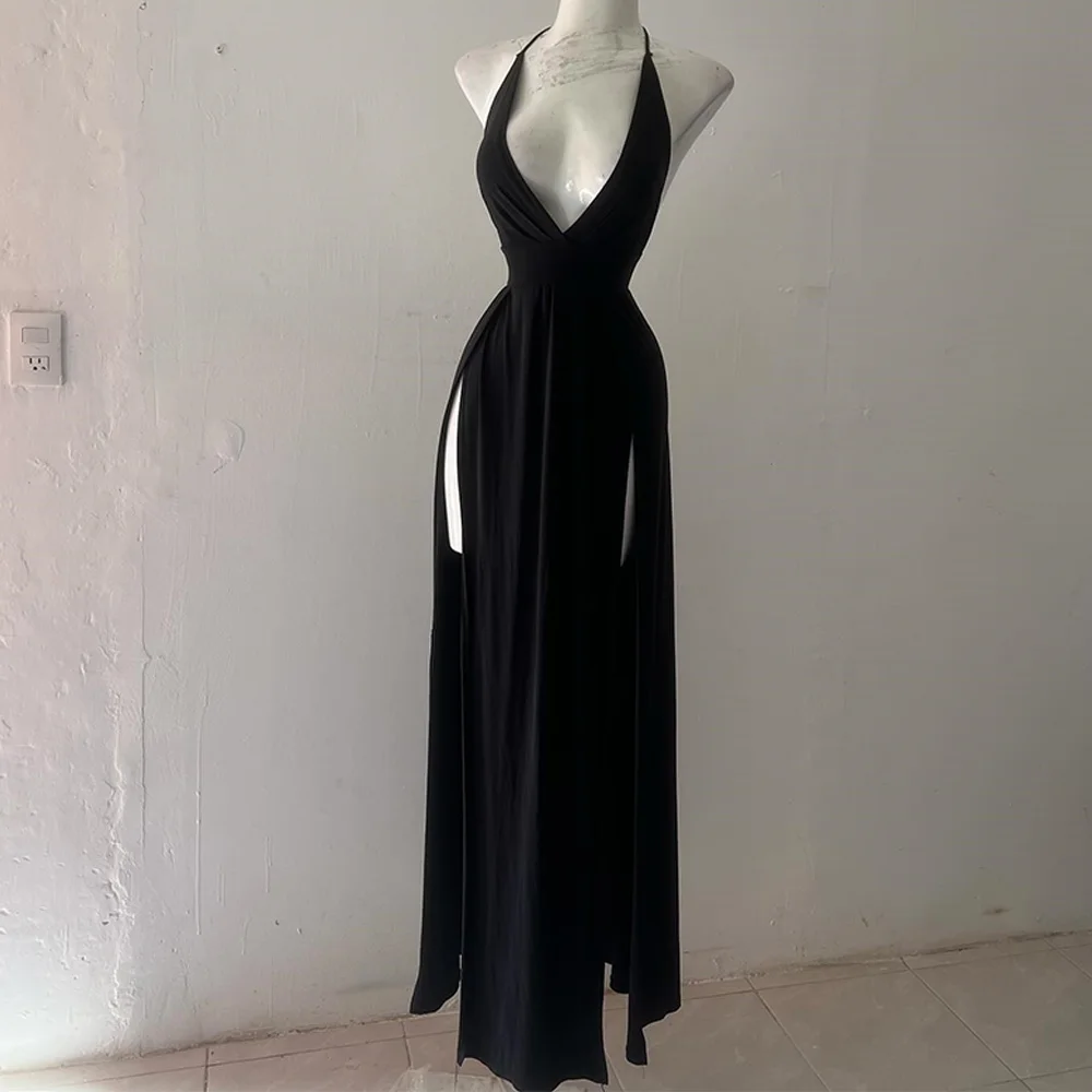 Sexy and Fashion Straight Halter Spaghetti Straps Half Sleeves Floor Length Evening Dress Front Slit Saudi Arabia 2024
Sexy and Fashion Straight Halter Spaghetti Straps Half Sleeves Floor Length Evening Dress Front Slit Saudi Arabia 2024
