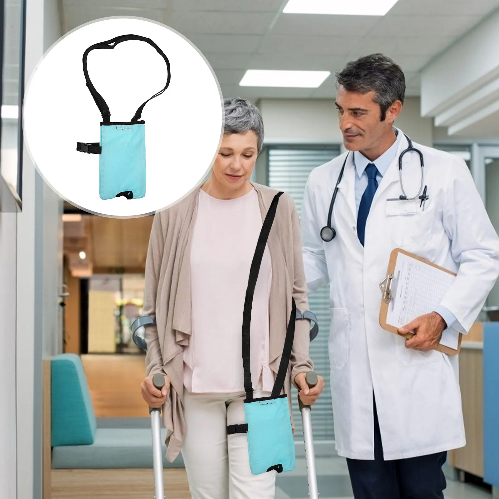 1Pcs Urine Drainage Bag Nursing Hanging Bag Portable Crossbody Adjustable Shoulder Strap Storage for Elderly Patient Travel Use
1Pcs Urine Drainage Bag Nursing Hanging Bag Portable Crossbody Adjustable Shoulder Strap Storage for Elderly Patient Travel Use
