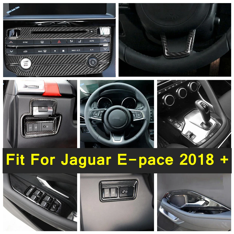 Steering Wheel Frame Door Handle Bowl AC Button Cover Trim For Jaguar E-pace 2018 -2023 Carbon Fiber Look Car Interior Accessori
Steering Wheel Frame Door Handle Bowl AC Button Cover Trim For Jaguar E-pace 2018 -2023 Carbon Fiber Look Car Interior Accessori