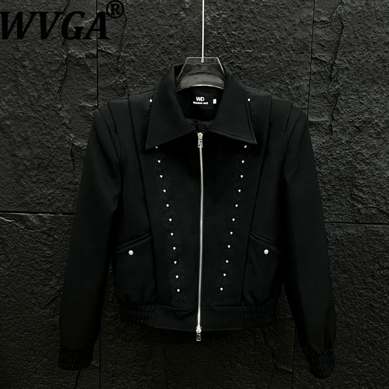 WVGA весна осень новые мужские заклепки с вышивкой модные короткие куртки с отложным воротником нишевые шикарные повседневные пальто с длинными рукавами Ins W13854
WVGA весна осень новые мужские заклепки с вышивкой модные короткие куртки с отложным воротником нишевые шикарные повседневные пальто с длинными рукавами Ins W13854