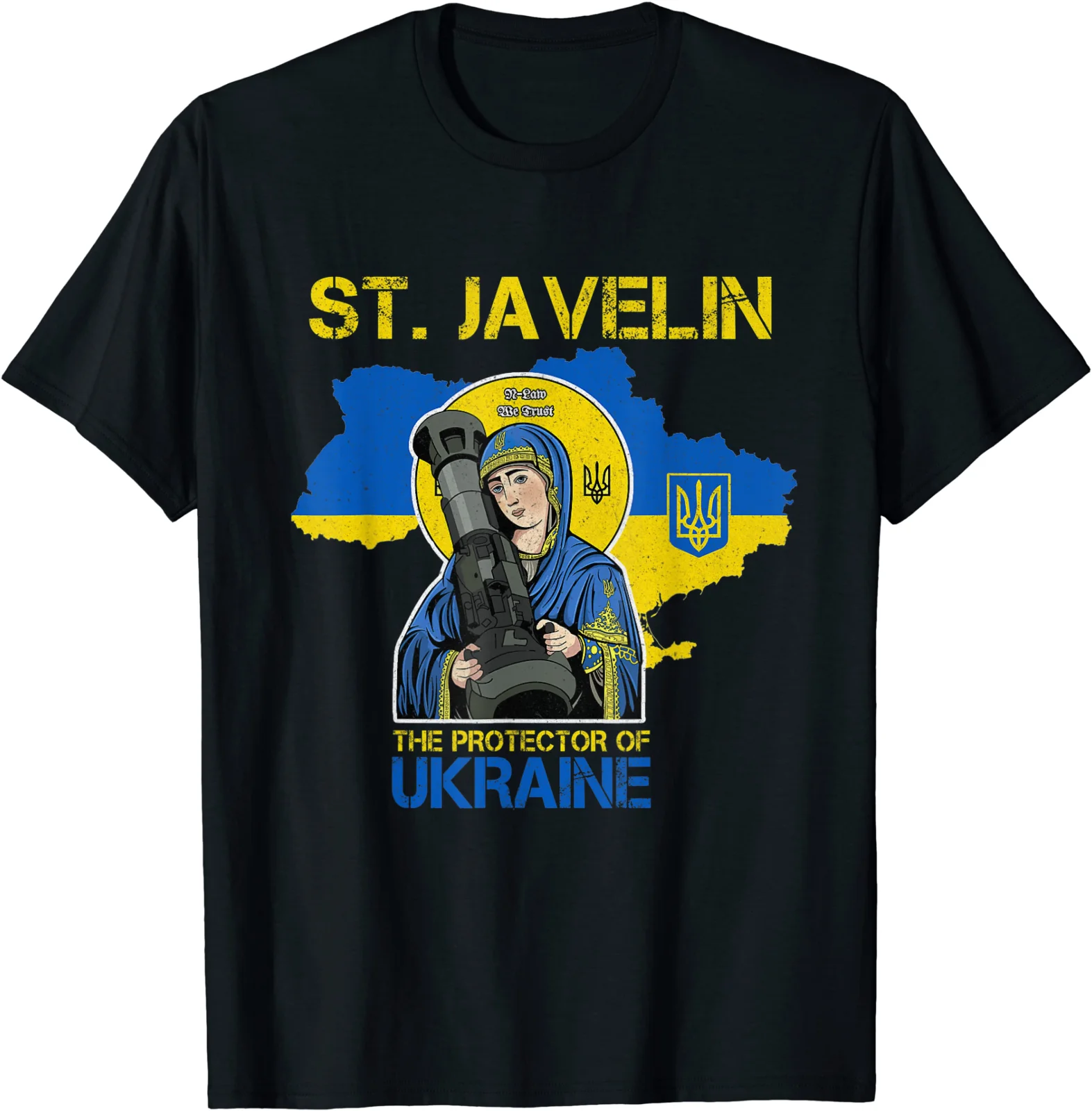 Saint Javelin The Protector Ukraine Map Memory T-Shirt Men's 100% Cotton Casual T-shirts Loose Top Size S-3XL
Saint Javelin The Protector Ukraine Map Memory T-Shirt Men's 100% Cotton Casual T-shirts Loose Top Size S-3XL