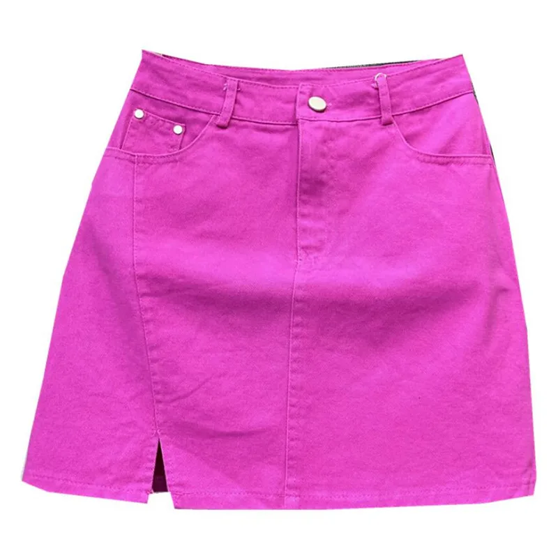 Rose Red Short Denim Skirt Women Korean 2022 New Spring Summer Fashion High Waist Package Hip Mini Skirt f76
Rose Red Short Denim Skirt Women Korean 2022 New Spring Summer Fashion High Waist Package Hip Mini Skirt f76