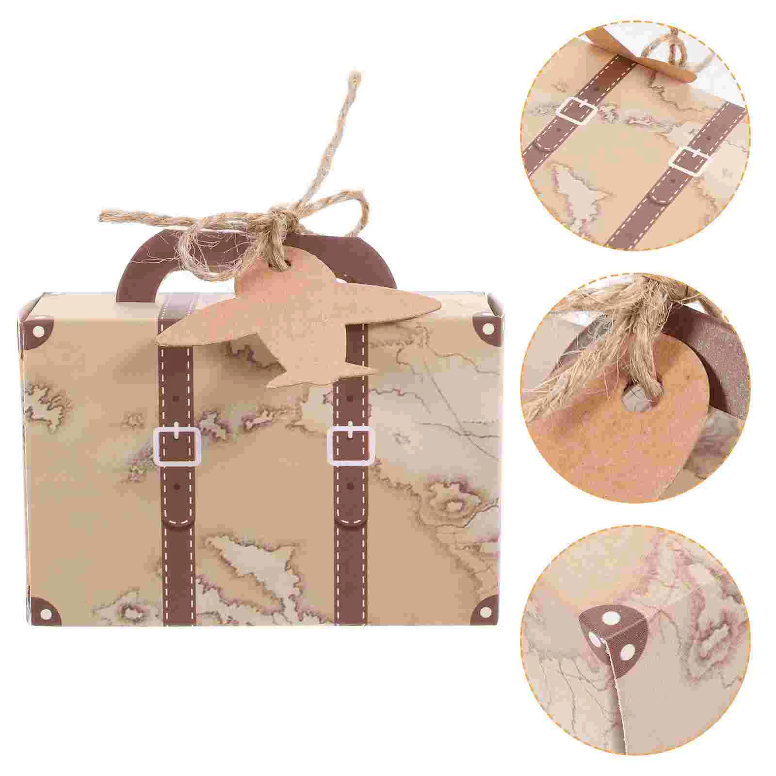 50 Pcs Retro Suitcase Gift Boxes Vintage Mini Luggage Candy Storage Favor Box for Travel Themed Wedding Party Decorations Bridal
50 Pcs Retro Suitcase Gift Boxes Vintage Mini Luggage Candy Storage Favor Box for Travel Themed Wedding Party Decorations Bridal