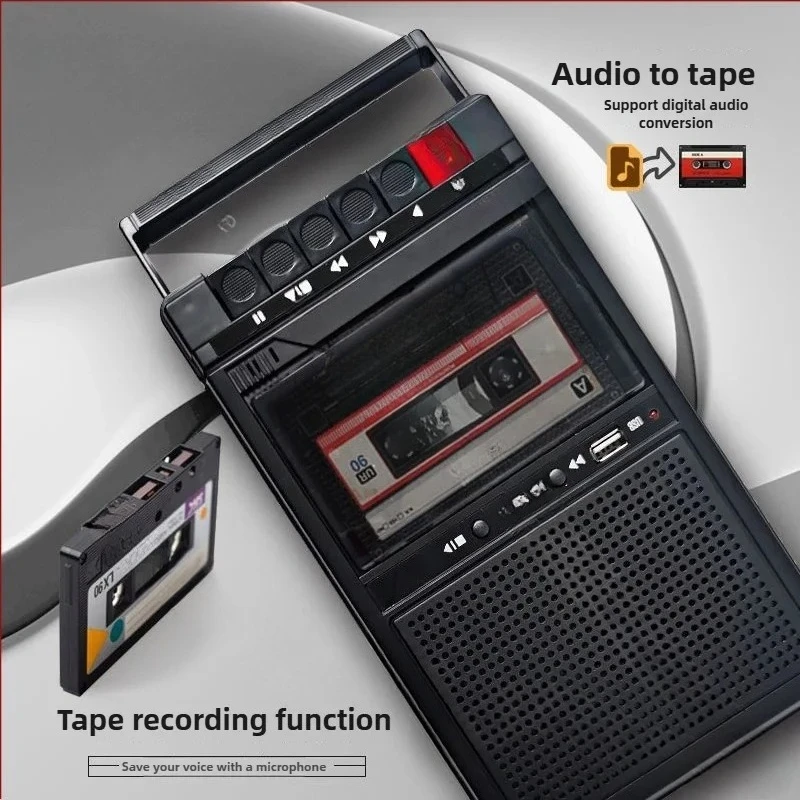 Adapted for Retro Tape Repeater All-in-One USB Player Portable Repeater Cassette Player Recorder
Adapted for Retro Tape Repeater All-in-One USB Player Portable Repeater Cassette Player Recorder