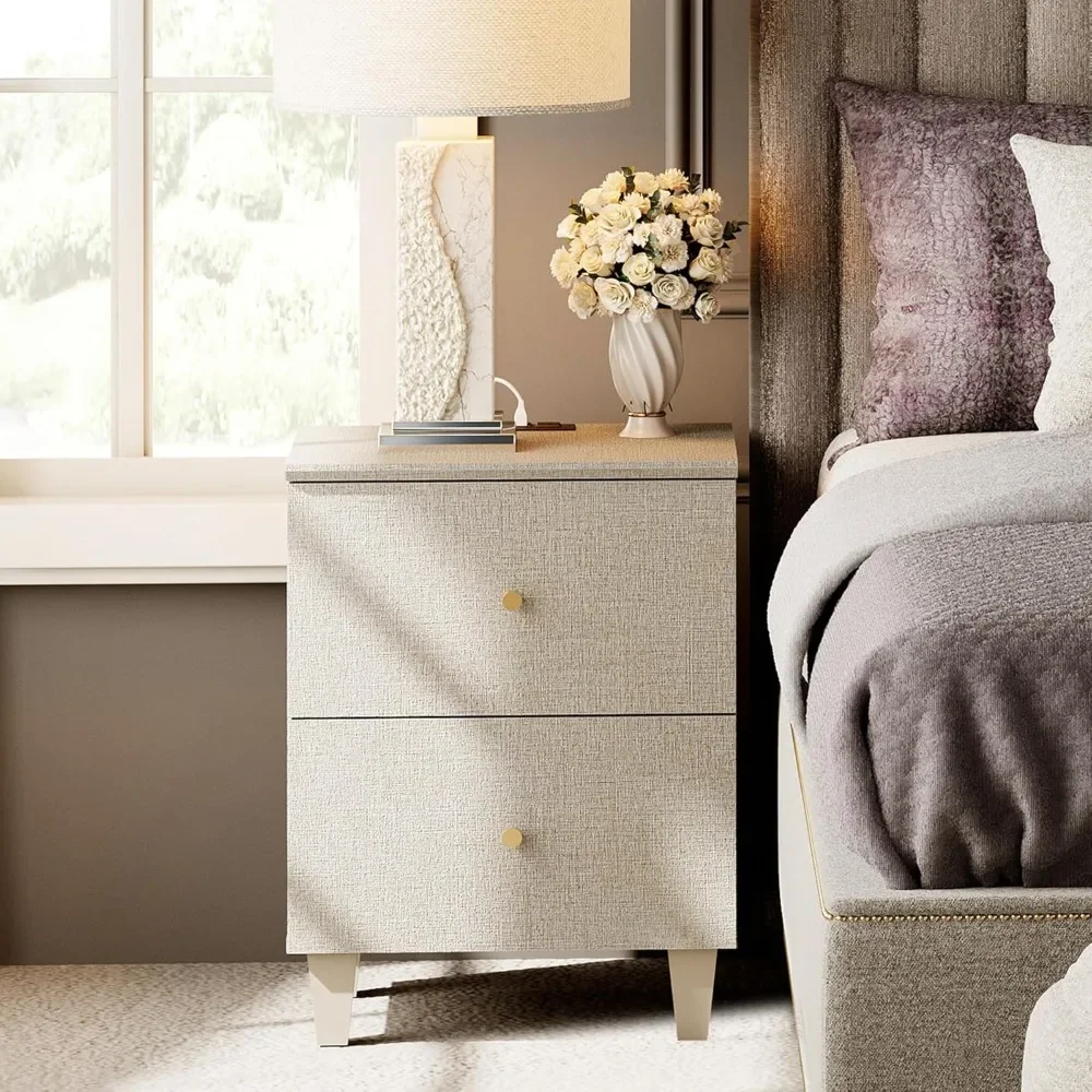 with Charging Station & 2 Drawers Storage, Mid-Century Wood Bedside Table with 2 AC Outlets & USB Ports for Living Room
with Charging Station & 2 Drawers Storage, Mid-Century Wood Bedside Table with 2 AC Outlets & USB Ports for Living Room