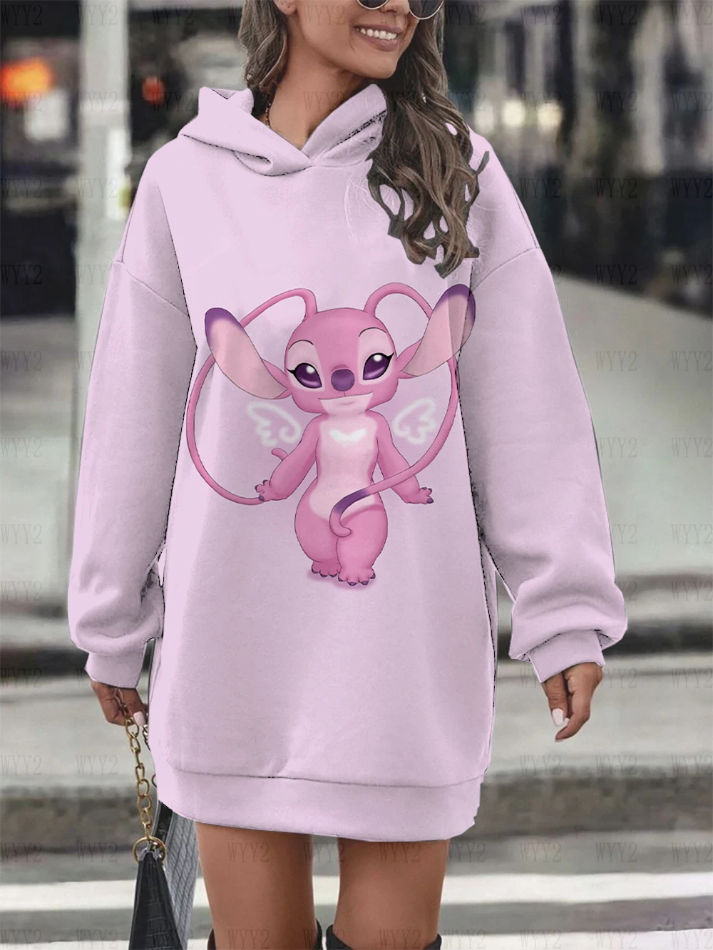Hot sale new Disney Stitch print women's hooded skirt retro simple fashion autumn and winter long-sleeved pullover
Hot sale new Disney Stitch print women's hooded skirt retro simple fashion autumn and winter long-sleeved pullover