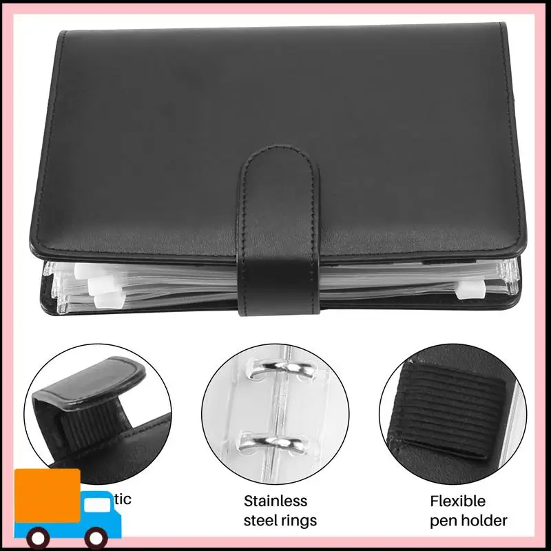 Professional-25Pcs A6 PU Leather Budget Binder Set, Binder Cover Personal Planner Binder For Money Saving Cash Envelopes System
Professional-25Pcs A6 PU Leather Budget Binder Set, Binder Cover Personal Planner Binder For Money Saving Cash Envelopes System