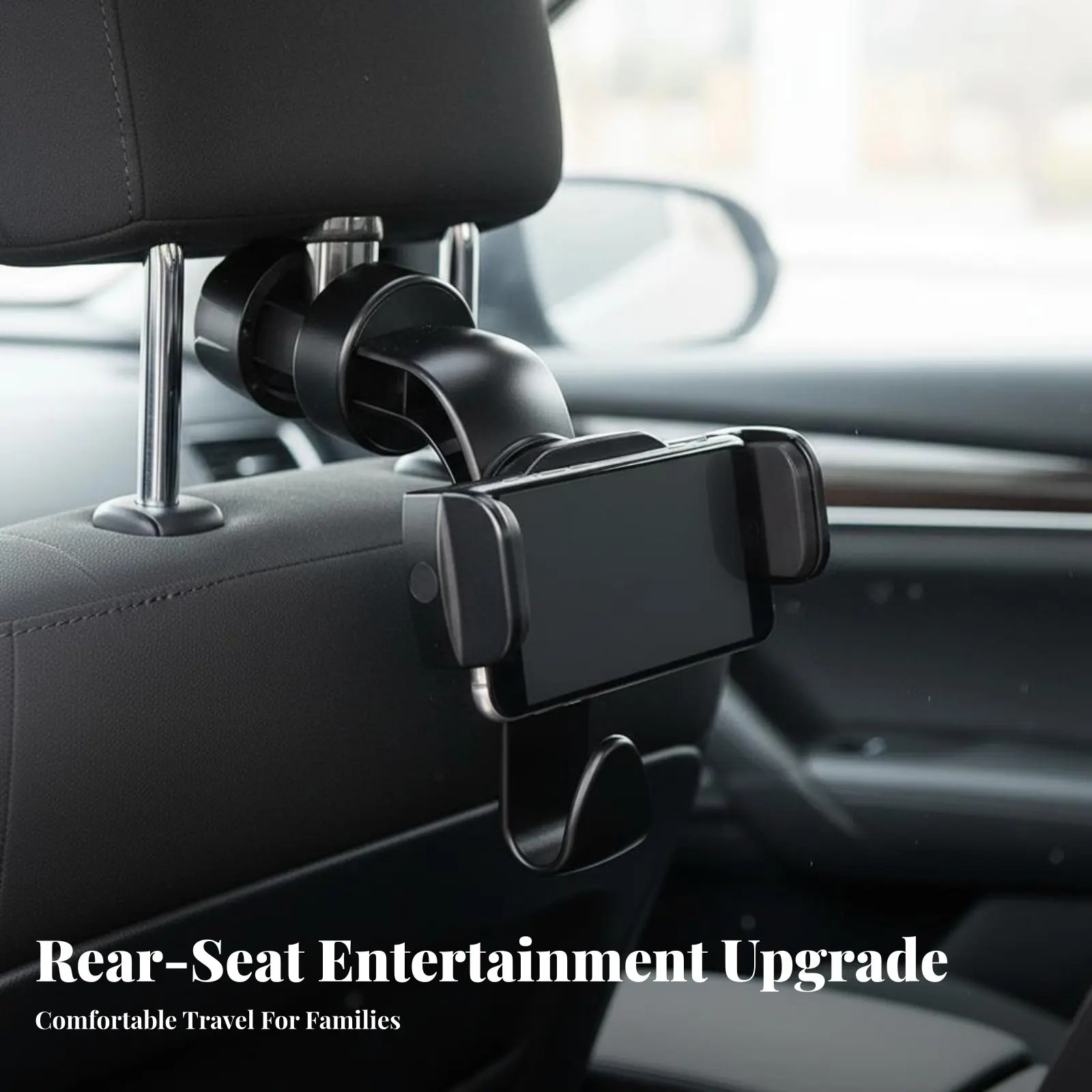 2-in-1 Car Hook Phone Mount 360° Rotation 2-in-1 Car Headrest Hook Rear Seat Phone Amusement Stand Anti-Slip for Travel
2-in-1 Car Hook Phone Mount 360° Rotation 2-in-1 Car Headrest Hook Rear Seat Phone Amusement Stand Anti-Slip for Travel