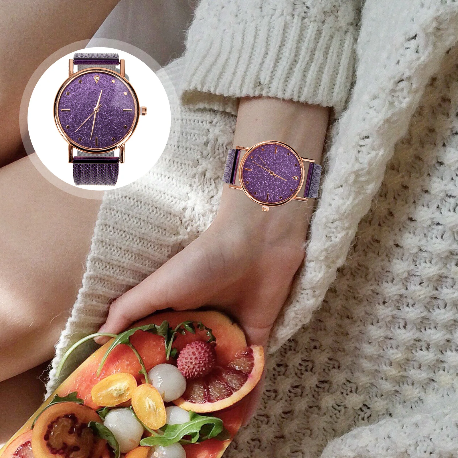 Quartz Women's Wrist Watch Silicone Band Fashion Business Leisure Exquisite Lightweight Adjustable Timepiece Smooth Comfortable
Quartz Women's Wrist Watch Silicone Band Fashion Business Leisure Exquisite Lightweight Adjustable Timepiece Smooth Comfortable