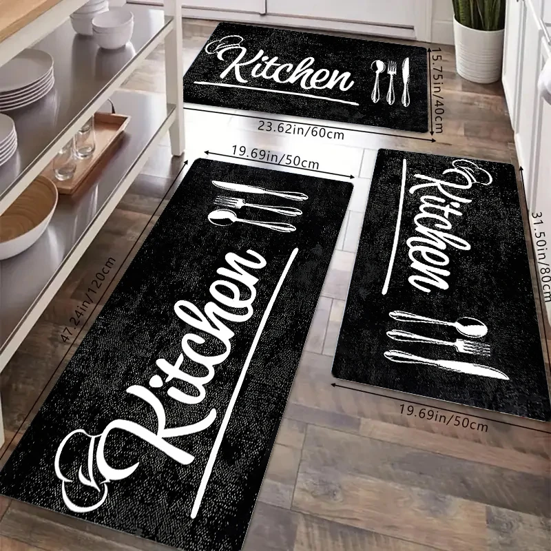 Soft Comfortable Flannel Kitchen Rug with Kitchen Letters Washable Floor Mat for Dining Room And Bedroom Decor 
Soft Comfortable Flannel Kitchen Rug with Kitchen Letters Washable Floor Mat for Dining Room And Bedroom Decor
