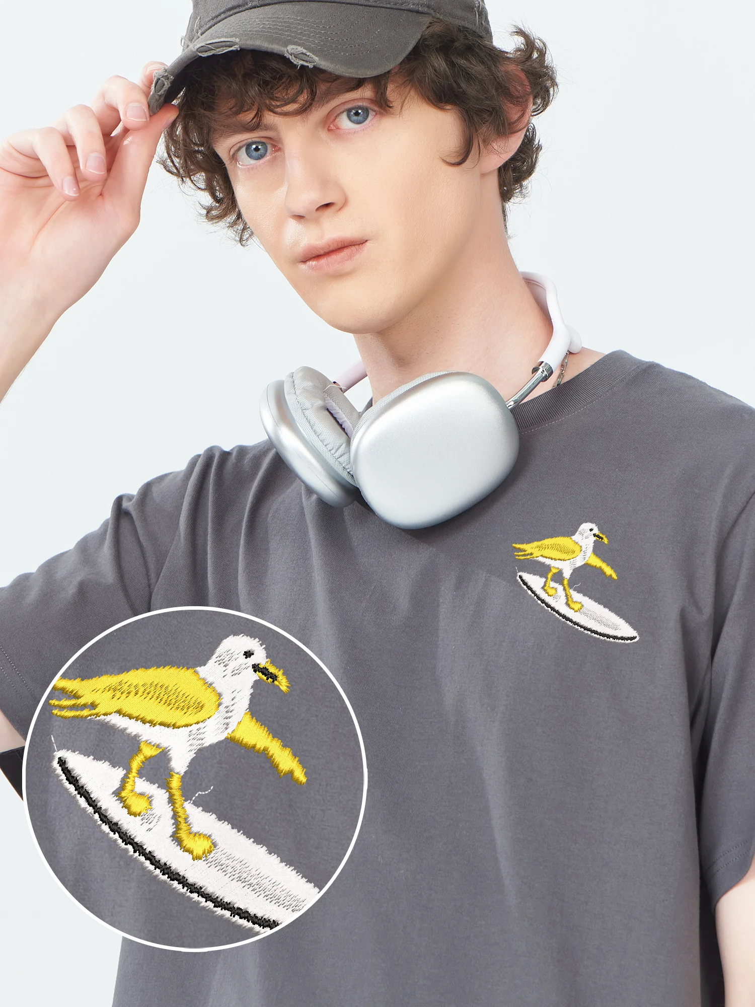 Skateboard Bird Embroidered Tshirt 100% Cotton Short Sleeve Tops For Men Women High Quality Fashion Embroidery Tees
Skateboard Bird Embroidered Tshirt 100% Cotton Short Sleeve Tops For Men Women High Quality Fashion Embroidery Tees