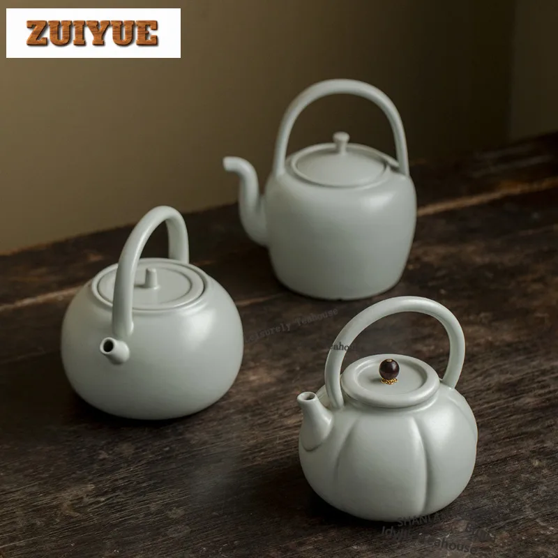 White Blue Lifting Handle Teapot Vintage Tea Infuser Pot Tea Maker Kettle With Strainer Tea Services Accessories Collection Gift
White Blue Lifting Handle Teapot Vintage Tea Infuser Pot Tea Maker Kettle With Strainer Tea Services Accessories Collection Gift