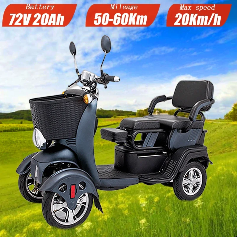 72V 20Ah electric four-wheeler shock absorption leisure scooter adult household electric battery motorcycle
72V 20Ah electric four-wheeler shock absorption leisure scooter adult household electric battery motorcycle