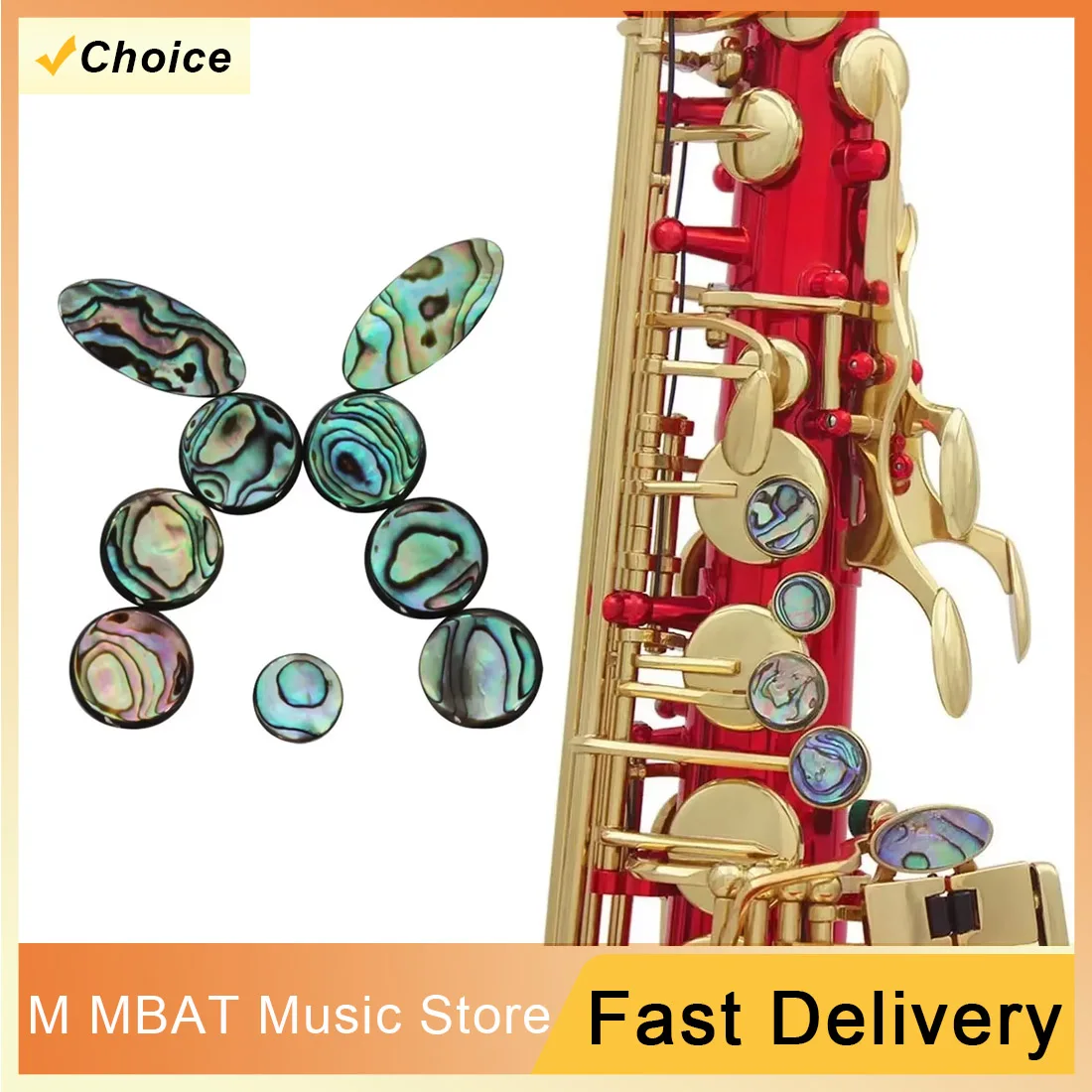 M MBAT Abalone Shell Saxophone Key Musical Button Woodwind Instrument Accessories Soprano/Alto/Tenor Sax Decoration
M MBAT Abalone Shell Saxophone Key Musical Button Woodwind Instrument Accessories Soprano/Alto/Tenor Sax Decoration