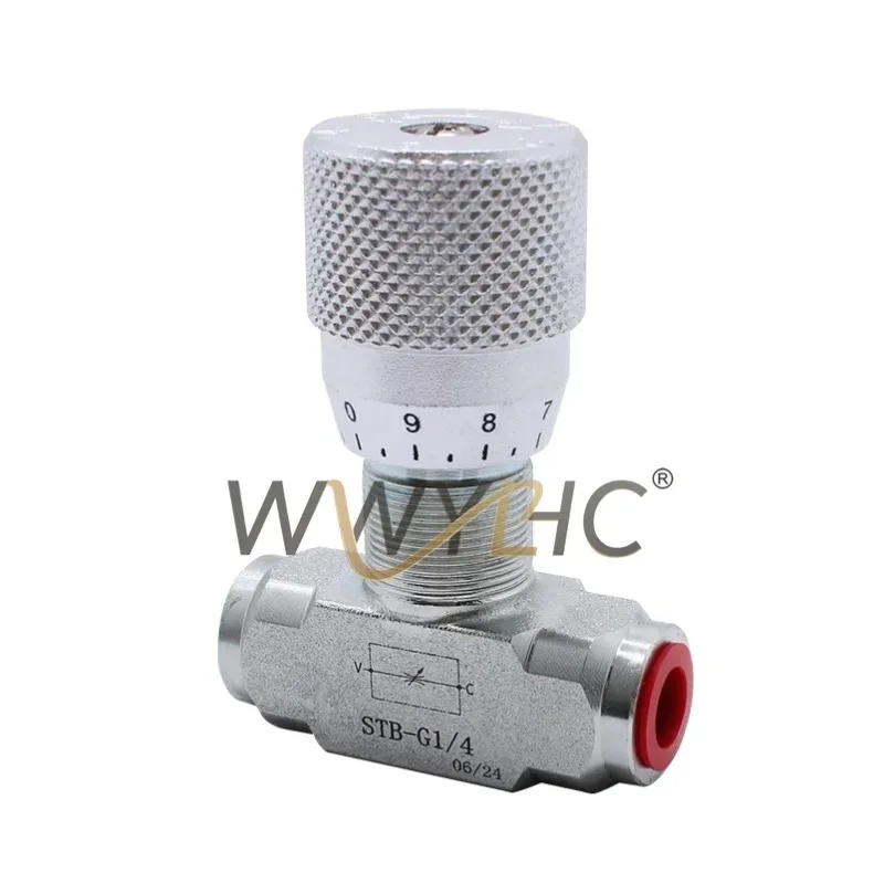 STB G1/4 G3/8 Bi-Directional Flow Restrictor Hydraulic Valve Carbon Steel Flow Control Valve for Hydraulic
STB G1/4 G3/8 Bi-Directional Flow Restrictor Hydraulic Valve Carbon Steel Flow Control Valve for Hydraulic